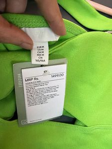 Lime Green Cut-Out Crop Top