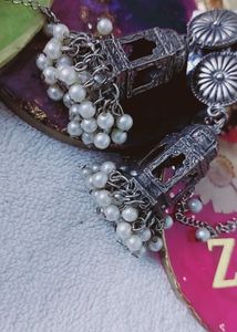 Vintage Silver Jhumka Earrings