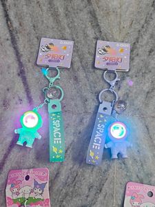 Sparkling Astronaut Key Chains