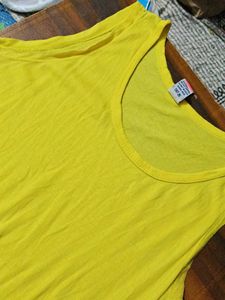 Bright Yellow Sleeveless Tank Top