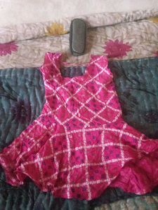 Beautiful Pink Bandhani Kurta