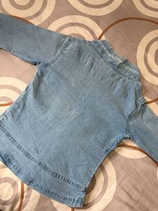Light Wash Denim Shrug