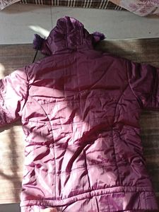 Stylish Purple Padded Winter Jacket
