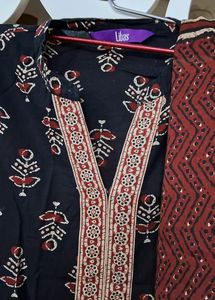 LIBAS PURE Cotton Complete Suit Set With Plazoo And PURE Cotton Duppatta