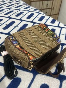 Boho Chic Woven Crossbody Bag