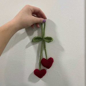 Crochet Tulip Keychain