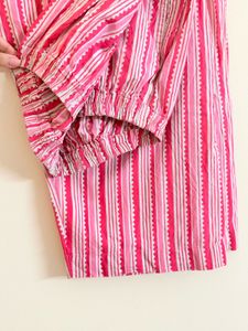 Vibrant Pink Floral Print Kurta Palazzo