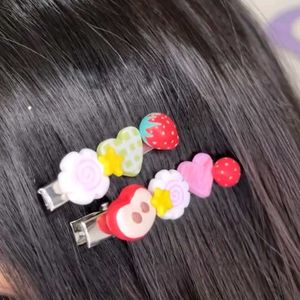 Cute Strawberry & Heart Hair Clips