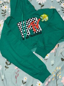 MTV Music Television Green Hoodie