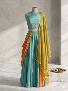 Embroidered Kurta Set - Unstitched