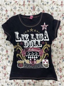 graphic gothic Liz Lisa Doll T-Shirt