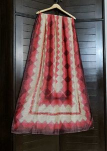 Unique Geometric Print Chanderi Cotton Dupatta
