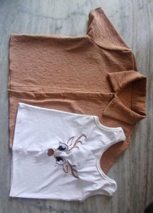 women 2 piece crop top