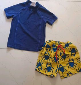 Cute Crab Swim Set for Boys