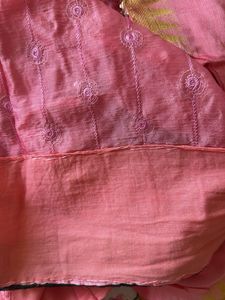 Pretty Pink sequin Work saree