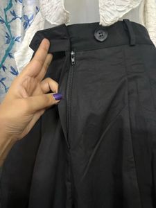 Korean Wide-Leg Black Pants