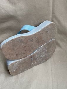 Cute Blue Platform Flip Flops