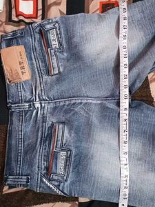 Men's Washed Denim Jeans