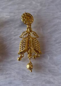 Beautiful Imitation Golden Dangle Earrings