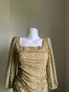 Chinese Floral Mini Dress