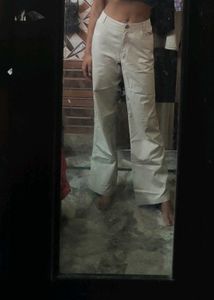 Khaki Wide Leg Pants