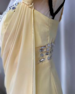Pale Yellow Formal Gown
