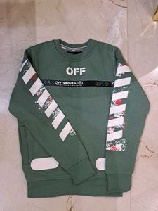 Off-White Green Sweatshirt
