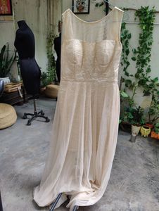 Trendy Divva Net &amp; Silk Party Gown