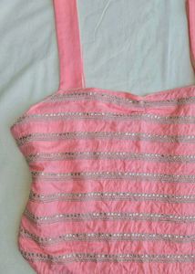 Y2K pink  sequins top