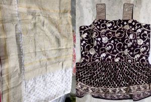 Elegant Cream Silk Saree