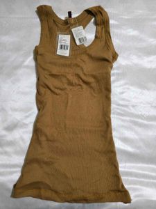 bodyfitted Ribbed Knit Tank Top