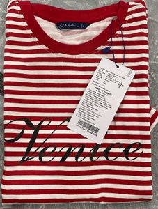 Red &amp; White Striped Venice T-Shirt
