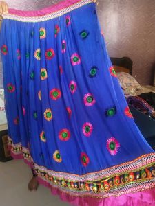 Vibrant Embroidered Ethnic Skirt