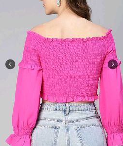 Magenta Crop Top