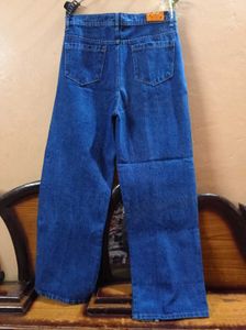 Blue Jeans with Side Slits