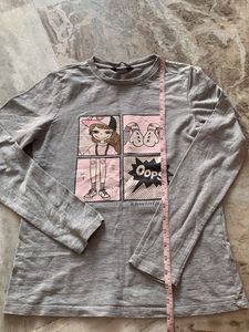 Grey Long Sleeve Graphic Tee