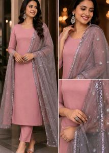sequins Tulle Dupatta(pack of 2)