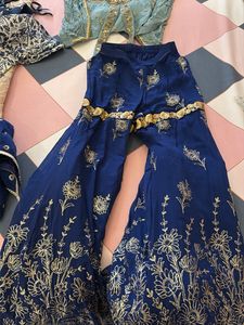 Stunning Royal Blue Embroidered Kurta Set