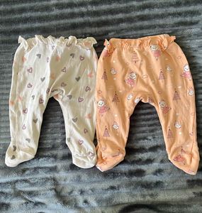 Cute Baby Girls Footed Pajamas 2-Pack