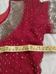 Embellished Palazzos Blood Red