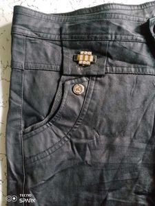 Black Embellished Women's Shorts