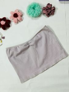 Lilac Ribbed Tube Top