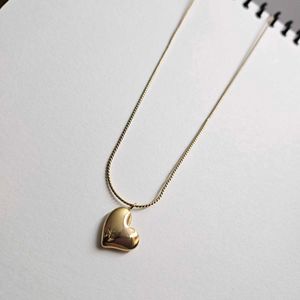 Gold Heart Anti-Tarnish Pendant Necklace