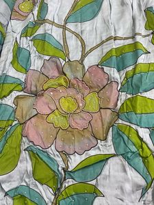 Floral painting suit with Dupatta