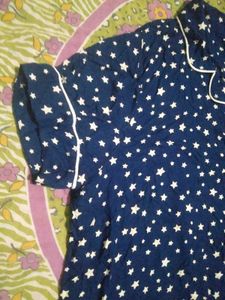 Cute Star Print Pajama Top
