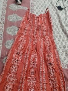 Boho Print Button-Front Sundress