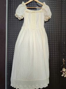 Vintage White Lace Prairie Dress