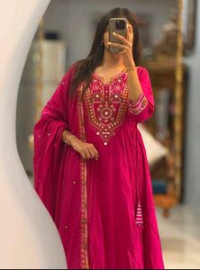 New Arrival of Premium Anarkali Kurti Set