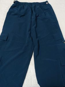 Loose Fit Cargo Pants - Teal