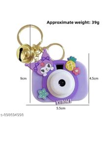 Cute Camera Charm Keychain Set